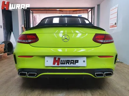 벤츠전체랩핑 c63카브리올레 에이버리 라임그린 에이치랩(hwrap) / 부천 소사구 송내동