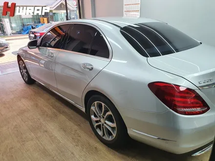 벤츠 W205 C클래스 유광그레이 크레용 색상으로 전체랩핑 / 부천 소사구 송내동