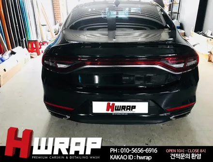그랜져IG랩핑 블랙 홀로그램 전체랩핑 [에이치랩] 시공후기 / 부천 소사구 송내동