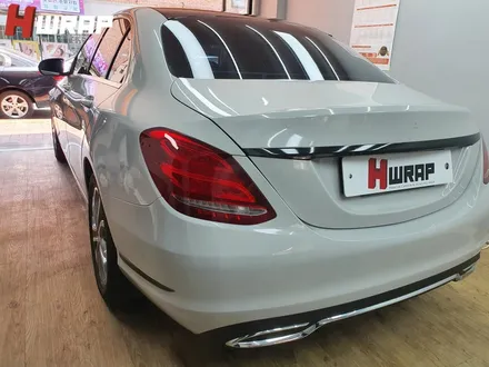 벤츠 W205 C클래스 유광그레이 크레용 색상으로 전체랩핑 / 부천 소사구 송내동
