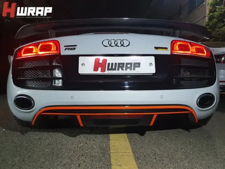 아우디 R8 프론트립 리어디퓨저 포인트랩핑 시공 / 부천 소사구 송내동