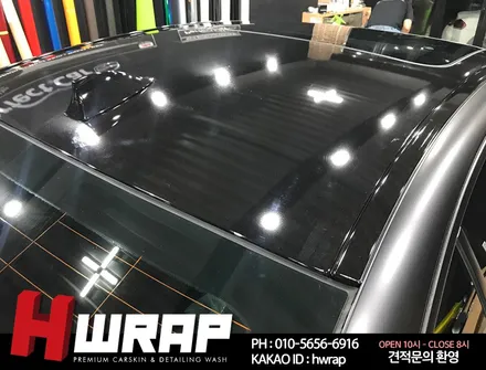 BMW랩핑 520D 사틴블랙 전체랩핑 [에이치랩] 시공후기 / 부천 소사구 송내동