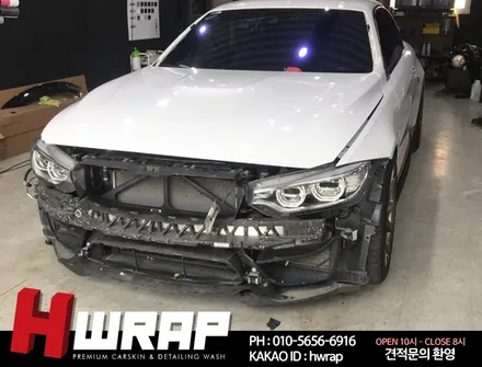 부천자동차랩핑 BMW M4 컨버터블 전체랩핑 [에이치랩] 시공후기 / 부천 소사구 송내동