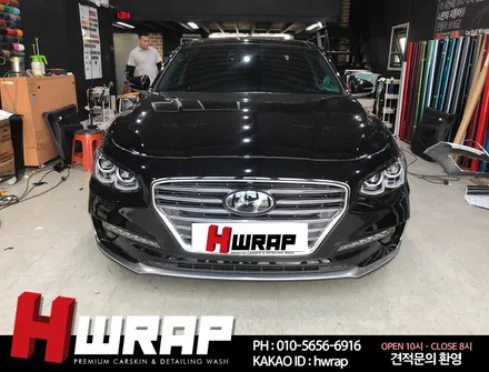 그랜져IG랩핑 블랙 홀로그램 전체랩핑 [에이치랩] 시공후기 / 부천 소사구 송내동