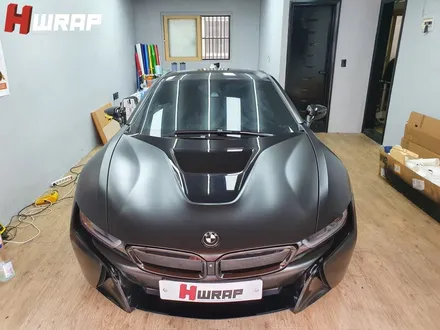 bmw i8 쿠페 사틴블랙 전체랩핑 보험수리 에이치랩 / 부천 소사구 송내동