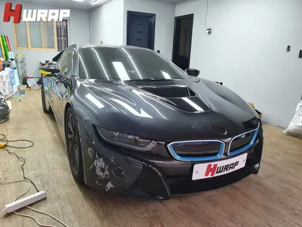 bmw i8 쿠페 사틴블랙 전체랩핑 보험수리 에이치랩 / 부천 소사구 송내동