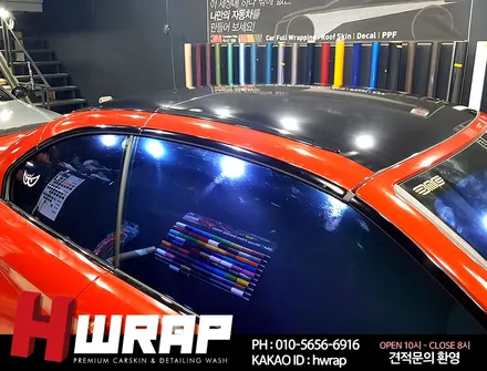 BMW M4 루프스킨 부천랩핑 [에이치랩] 시공후기 / 부천 소사구 송내동