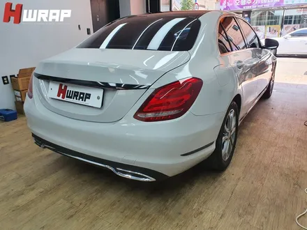 벤츠 W205 C클래스 유광그레이 크레용 색상으로 전체랩핑 / 부천 소사구 송내동