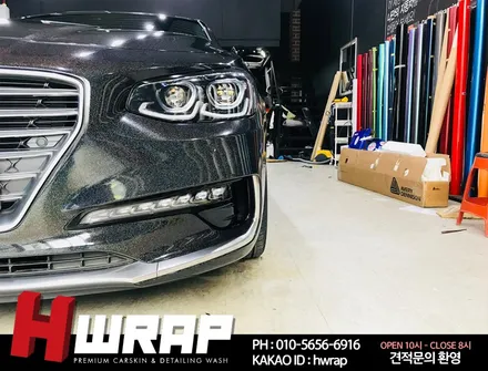 그랜져IG랩핑 블랙 홀로그램 전체랩핑 [에이치랩] 시공후기 / 부천 소사구 송내동