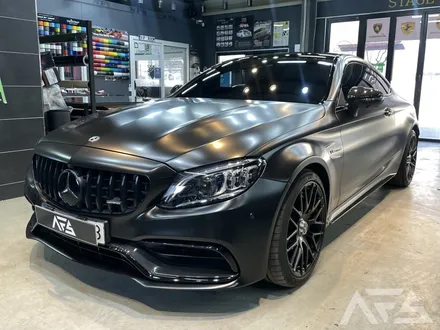 [경기광주] AMG C63S 전체랩핑 / 크롬죽이기 / 블랙무광 휠 도색 시공하러 니드포스피드 하남에 입고되어 변신!! / 하남 하산곡동