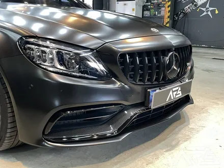 [경기광주] AMG C63S 전체랩핑 / 크롬죽이기 / 블랙무광 휠 도색 시공하러 니드포스피드 하남에 입고되어 변신!! / 하남 하산곡동