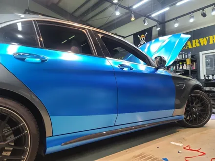 C63S AMG, 크롬샤틴블루 전체랩핑으로 이미지 변신! / 하남 하산곡동