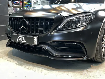[경기광주] AMG C63S 전체랩핑 / 크롬죽이기 / 블랙무광 휠 도색 시공하러 니드포스피드 하남에 입고되어 변신!! / 하남 하산곡동