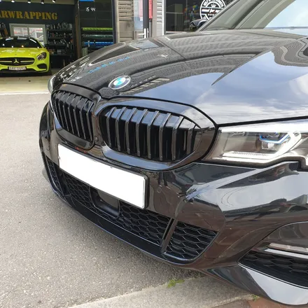 그릴 파츠 교환 비싸?!  그릴랩핑으로 같은 느낌, 저렴한 가격?! BMW 3시리즈 G20 그릴랩핑! / 하남 하산곡동