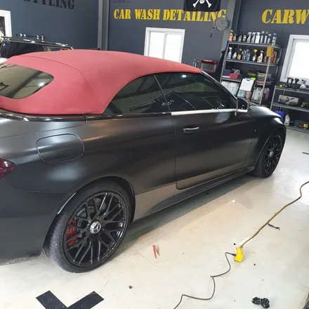 신형 C63AMG 접촉사고로 랩핑 재시공하다, 보험수리로 해결가능 / 하남 하산곡동
