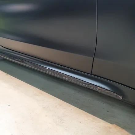 신형 C63AMG 접촉사고로 랩핑 재시공하다, 보험수리로 해결가능 / 하남 하산곡동