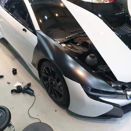 NFS(니드포스피드),스포츠카 BMW I8 블랙무광으로 전체랩핑 / 하남 하산곡동