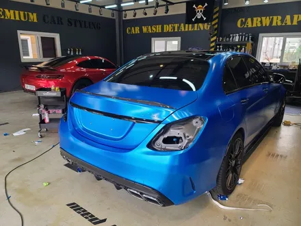 C63S AMG, 크롬샤틴블루 전체랩핑으로 이미지 변신! / 하남 하산곡동