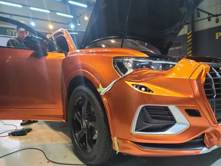 신형Q3 택랩 Gloss Aluminium Paprika Orange로 전체랩핑 / 하남 하산곡동