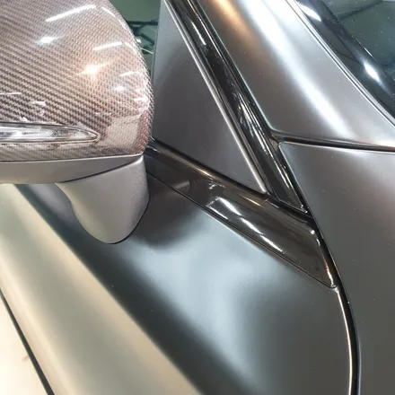 신형 C63AMG 접촉사고로 랩핑 재시공하다, 보험수리로 해결가능 / 하남 하산곡동