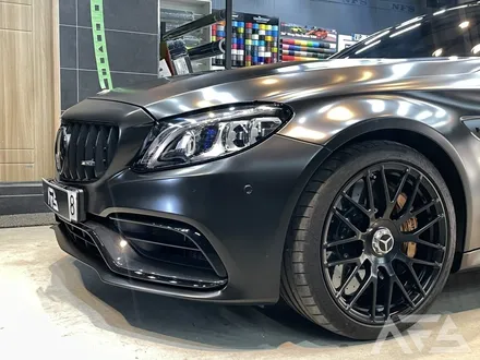 [경기광주] AMG C63S 전체랩핑 / 크롬죽이기 / 블랙무광 휠 도색 시공하러 니드포스피드 하남에 입고되어 변신!! / 하남 하산곡동