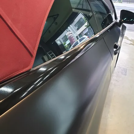 신형 C63AMG 접촉사고로 랩핑 재시공하다, 보험수리로 해결가능 / 하남 하산곡동
