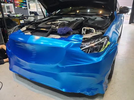 C63S AMG, 크롬샤틴블루 전체랩핑으로 이미지 변신! / 하남 하산곡동