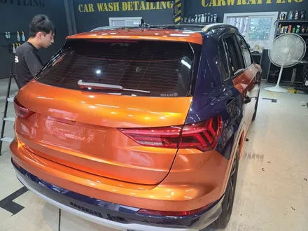 신형Q3 택랩 Gloss Aluminium Paprika Orange로 전체랩핑 / 하남 하산곡동