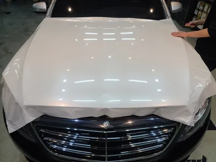 송파에서 오신 마이바흐 S500 W222 화이트펄 전체랩핑! / 하남 하산곡동
