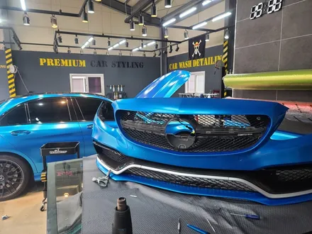 C63S AMG, 크롬샤틴블루 전체랩핑으로 이미지 변신! / 하남 하산곡동