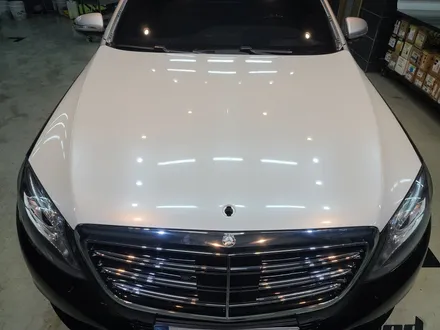 송파에서 오신 마이바흐 S500 W222 화이트펄 전체랩핑! / 하남 하산곡동