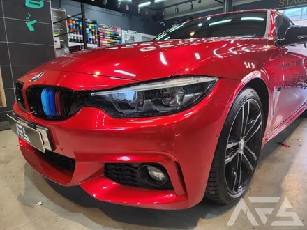 하남 미사 랩핑 전문샵 니드포스피드 BMW 430i 컨버터블 택랩 블러드레드 시공 / 포인트 랩핑 / 하남 하산곡동