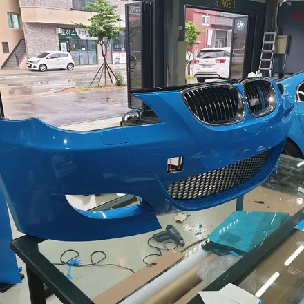 상태 안 좋은 BMW 5시리즈 E60, 에이버리 스카이블루 전체랩핑으로 신차되다?! / 하남 하산곡동