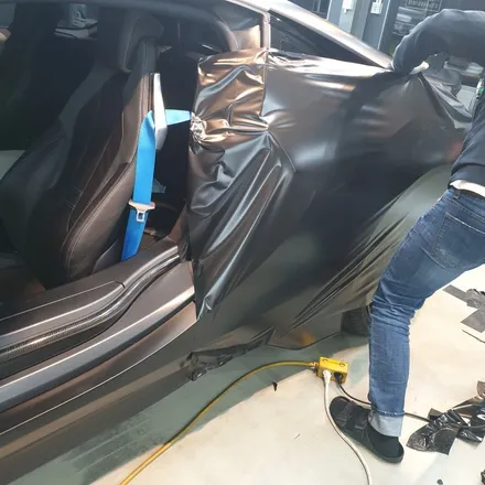 NFS(니드포스피드),스포츠카 BMW I8 블랙무광으로 전체랩핑 / 하남 하산곡동