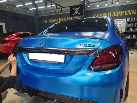 C63S AMG, 크롬샤틴블루 전체랩핑으로 이미지 변신! / 하남 하산곡동
