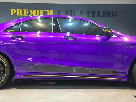 미사랩핑 CLA45AMG 에디션 블랙색상에서 보라돌이로 변신! / 하남 하산곡동