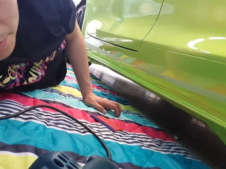 실물깡패, AMG GTS 에디션1 크롬계열 카멜레온형광 전체랩핑!! / 하남 하산곡동