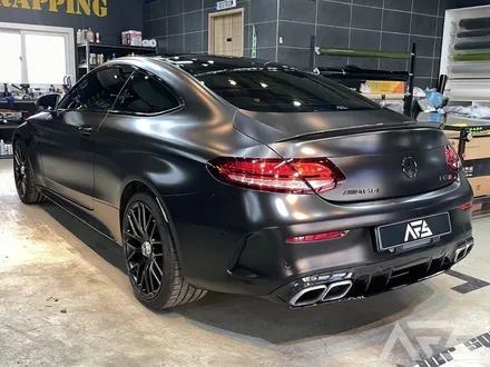 [경기광주] AMG C63S 전체랩핑 / 크롬죽이기 / 블랙무광 휠 도색 시공하러 니드포스피드 하남에 입고되어 변신!! / 하남 하산곡동