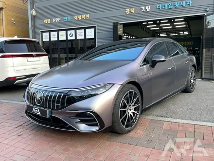하남 미사 벤츠 전기차 EQS 450 LB필름 전체랩핑 시공기 / 하남 하산곡동
