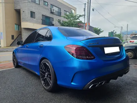 C63S AMG, 크롬샤틴블루 전체랩핑으로 이미지 변신! / 하남 하산곡동