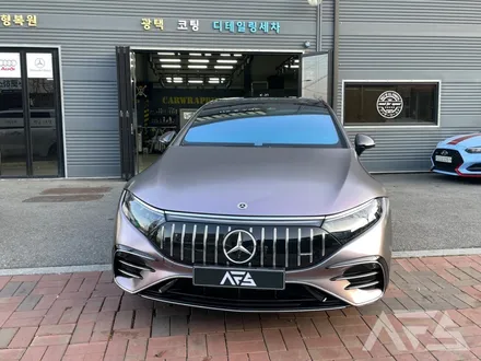 하남 미사 벤츠 전기차 EQS 450 LB필름 전체랩핑 시공기 / 하남 하산곡동