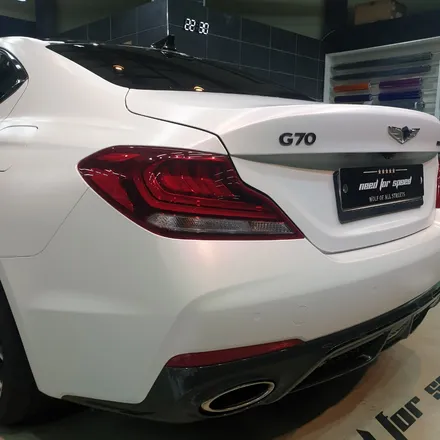 하남 카멜레온화이트랩핑, 제네시스 G70 화려한 새 옷입다! / 하남 하산곡동
