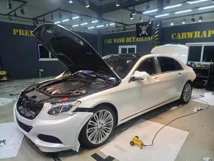 송파에서 오신 마이바흐 S500 W222 화이트펄 전체랩핑! / 하남 하산곡동