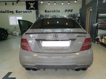 자동차전체랩핑제거, 벤츠 C63AMG 시멘트색상 벗어보자 / 하남 하산곡동