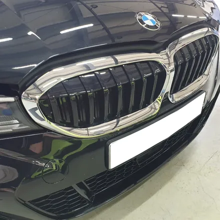 그릴 파츠 교환 비싸?!  그릴랩핑으로 같은 느낌, 저렴한 가격?! BMW 3시리즈 G20 그릴랩핑! / 하남 하산곡동