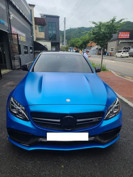 C63S AMG, 크롬샤틴블루 전체랩핑으로 이미지 변신! / 하남 하산곡동