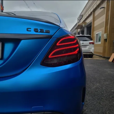 C63S AMG, 크롬샤틴블루 전체랩핑으로 이미지 변신! / 하남 하산곡동