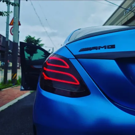 C63S AMG, 크롬샤틴블루 전체랩핑으로 이미지 변신! / 하남 하산곡동