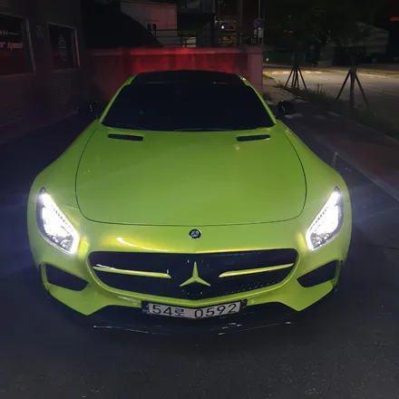 실물깡패, AMG GTS 에디션1 크롬계열 카멜레온형광 전체랩핑!! / 하남 하산곡동