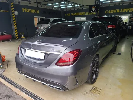 C63S AMG, 크롬샤틴블루 전체랩핑으로 이미지 변신! / 하남 하산곡동